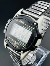 WORKING ATLANTIS TIMEX INDIGLO DIGITAL QUARTZ U.S. PATENT 4527096 MEN'S WATCH Z3