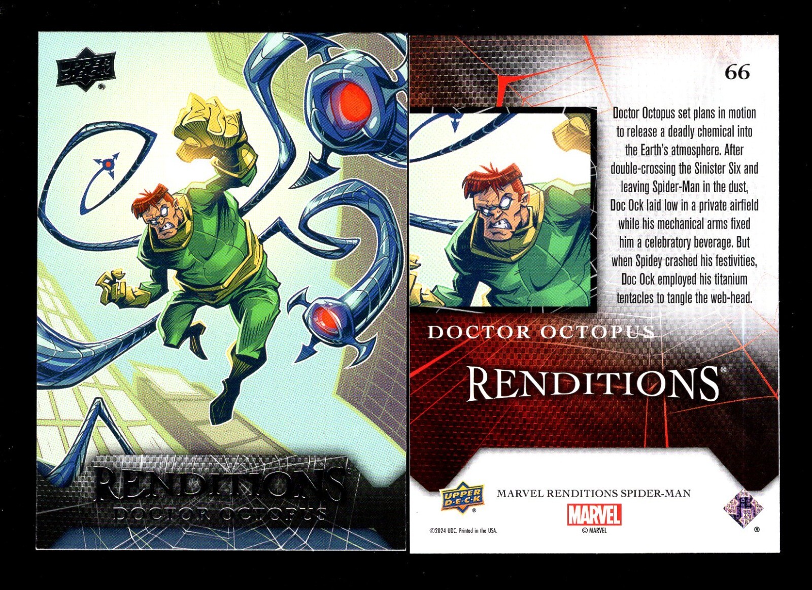 2024 UPPER DECK MARVEL RENDITIONS SPIDER-MAN #66 DOCTOR OCTOPUS