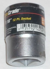 Pro Grade 16204 1 1/16 Socket 3/4" Drive 12 Point Chrome Lifetime Mfg Warranty 