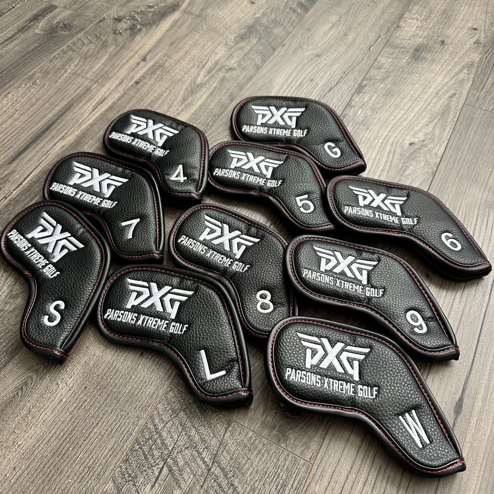 New Magnetic Leather Golf Iron Head Cover Set For PXG Gen 0211 0311 0317 Black