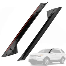 Windshield Outer Trim Pillar Molding RH+LH Side Fit For 2011-2019 Ford Explorer 