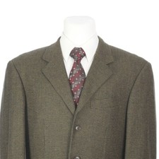 Pal Zileri Brown Black Check Wool Cashmere Full Canvas Sport Coat 40 Regular 40R