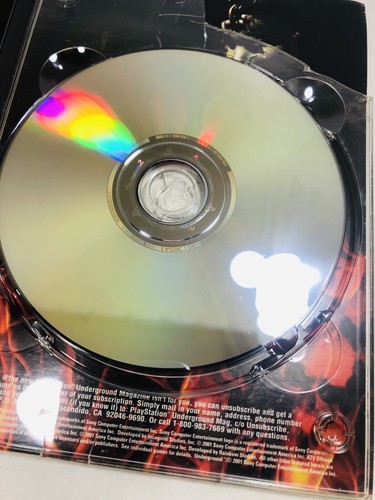 PlayStation Underground Mag 5.1 PS2 Demo Disc Twisted Metal Cover *CASE DAMAGE - Picture 6 of 9