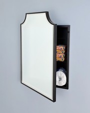 Andrea Deco Recessed Metal Beveled Mirror Medicine Cabinet - Many Sizes/Color