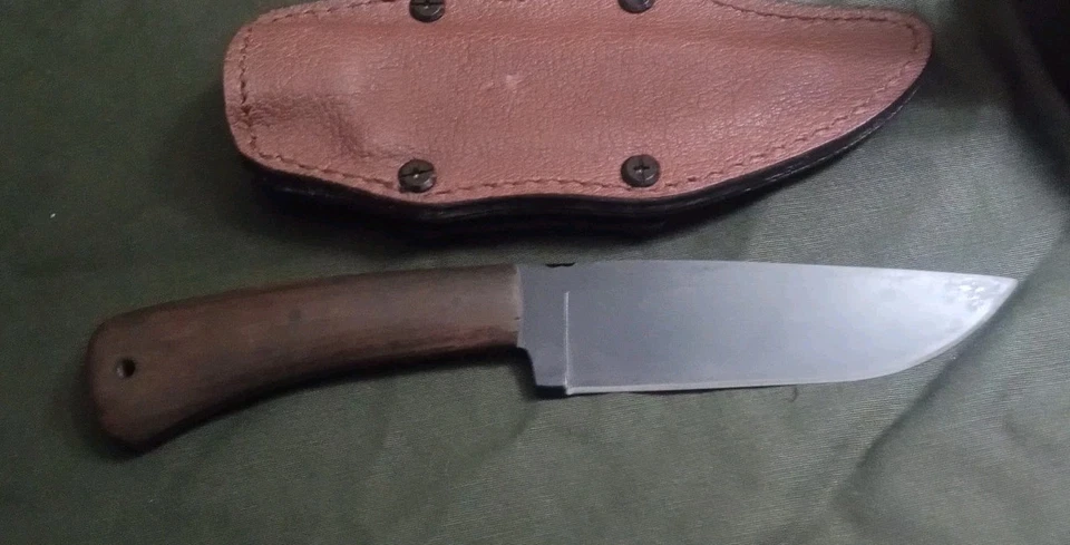 Winkler Highland Hunter Fixed Blade With Leather Sheath (Read Description) - Image 2 of 4