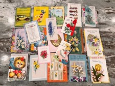 Vtg Greeting Cards Lot of 50 Vintage Cards Wonderful Variety 9A