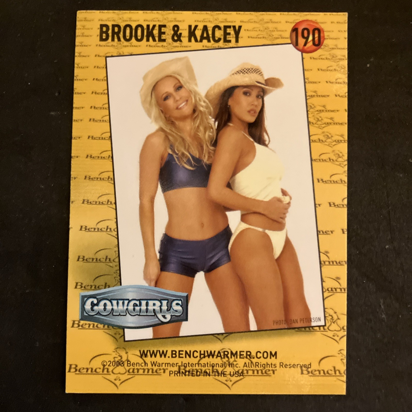 2003 BENCHWARMER Cowgirls - #190 - Brooke & Kacey thumbnail 2
