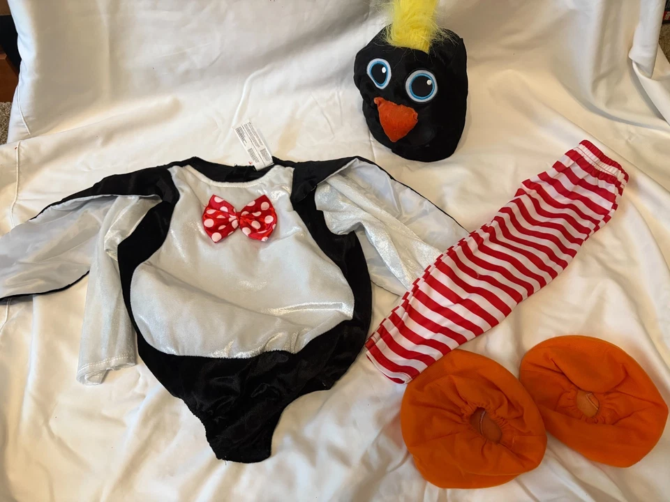 Костюм на Хэллоуин для ребенка младенца Waddles The Penguin - 5 шт. 12-24 месяцев - Изображение 2 из 4