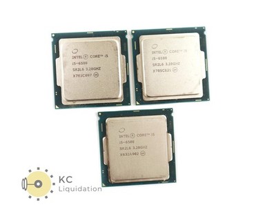 Lot 3x Intel Core i5-6500 3.2GHz SR2L6 Quad Core 6MB CPU Processor Socket 1151
