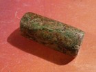 ANCIENT PRE-COLUMBIAN TAIRONA GREEN JADE TUBE BEAD 23.0-10.2 MM PATINA — photo 3