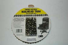 FRENCH NATURAL NAILHEAD TRIM AND NAILS 10 YARDS MADE IN USA