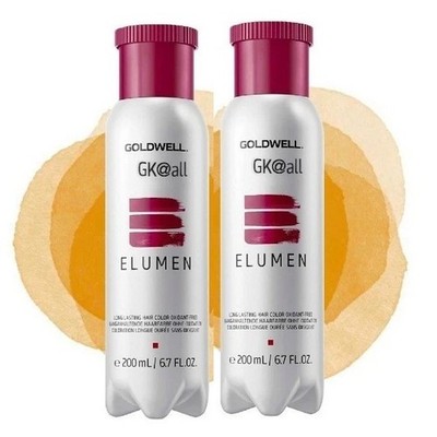 2 PACK GOLDWELL ELUMEN PURE GK@ALL GOLD  200ml / 6.7oz