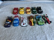 Disney Pixar Cars Lot Rare World Grand Prix Racers  Complete Set-Rip-Shu-Miguel