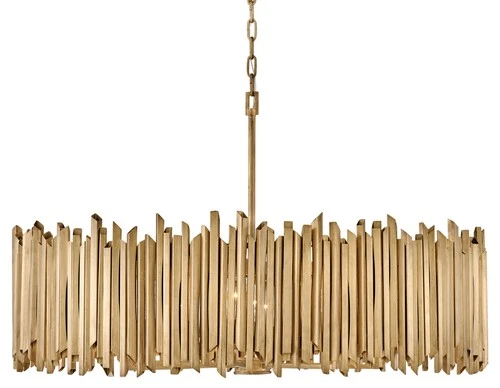 Hinkley Lighting 30026 Roca 8 Light 40"W Lisa McDennon Drum - Gold - Picture 1 of 6