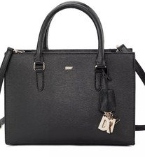 New Dkny Perri Box Satchel Black W/o Strap