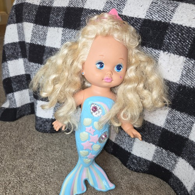 #ad Vintage 1991 Mattel Lil Miss Singing Mermaid Doll Blonde Tested amp; Sound Working $45.00