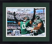 Framed Braelon Allen Jets Signed 8