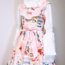 Preview of Pekochan JSK Midsummer Story Pink Lolita Dress Sweet Cute Robe Japan