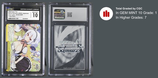 (POP 1) 2022 Hololive Afternoon Tea Triple Rare CGC 10