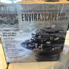 Home Medics Table Top Envirascape Rock Garden With Light And Fountain