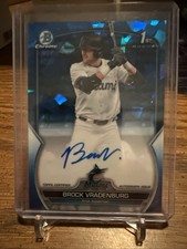2023 Bowman Draft Sapphire Brock Vradenburg Auto /199 Miami Marlins #CDA-BV