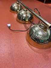 Pool Table Lighting Brass Bar with 3 Shades