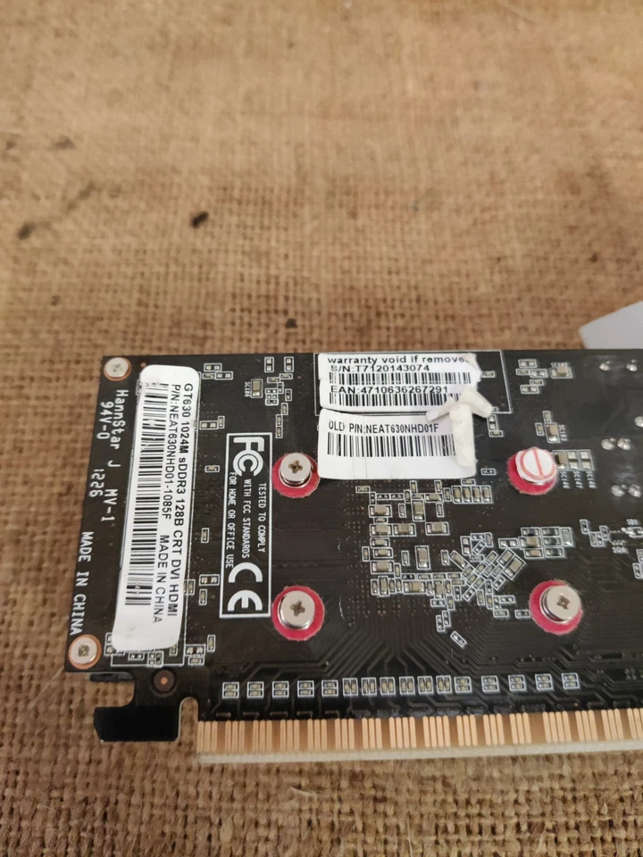 Scheda VGA Palit Nvidia GT630 1GB - slot PCI-e VGA HDMI scheda Video Card TEST✅ - Immagine 3 di 3