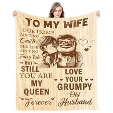 Gift for Wife from Husband to My Wife Blanket Wedding Anniversary Romantic
