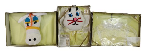 VTG DEADSTOCK LOT OF 3 Jayvee Brand Kiddie Kover Diaper Stacker Baby