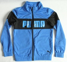 PUMA Boys Size 8 Blue/Black Full Zip Track Jacket 0118A0539743 Sweatshirt