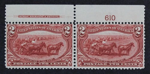 CKStamps: US Stamps Collection Scott#286 2c Mint NH OG Perf Folded
