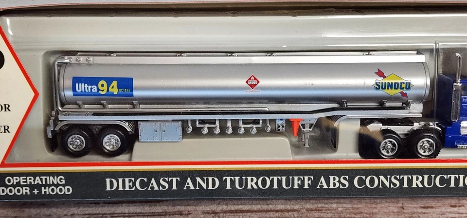 Model Power 16007 Sunoco Tanker Trailer Truck Diecast Turotuff ABS HO Scale BN - Image 4 of 4