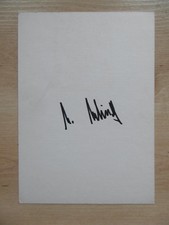 Karl Kling autograph signed 10x15 cm index card
