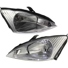 For 2000-2002 Ford Focus Pair Headlights Driver And Passenger Side-bulbs Incl.