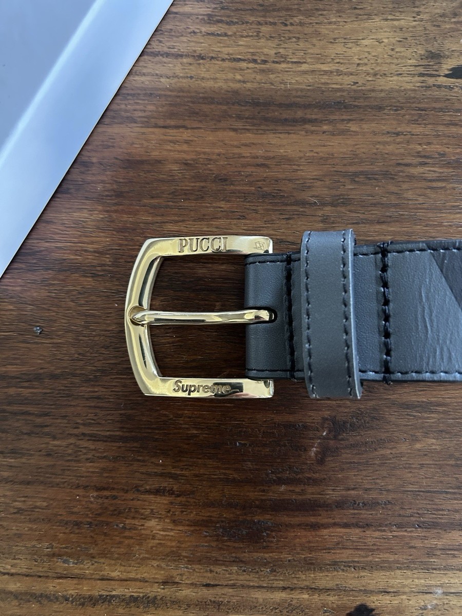 Supreme®/Emilio Pucci® Belt Supreme x Emilio Pucci Belt Black Size L/XL In Hand | eBay