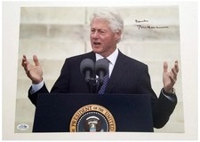 Bill Clinton Signed Autographed 11x14 Photo ACOA ACOA