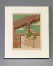 Lillian Rothermel Summer Interlude Original Hand-Colored Etching Signed Numbered