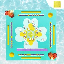 GKQWLW Floating Mahjong Table for Pool, DoubleSided Water Game Tray with Mahj...