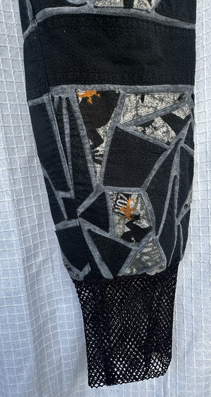 Fade zu Grau Handmade Custom Patchwork Pants Gend… - image 5