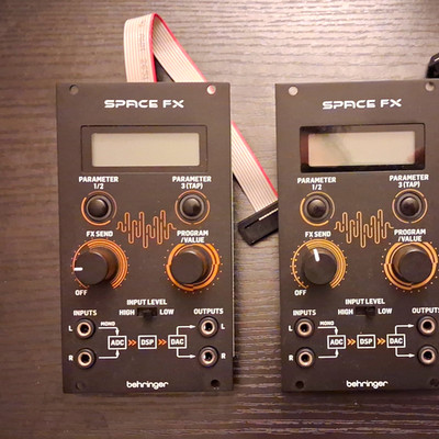 2x Behringer SPACE FX Digital Multi-Effects Processor Pedal for Electric Guitar