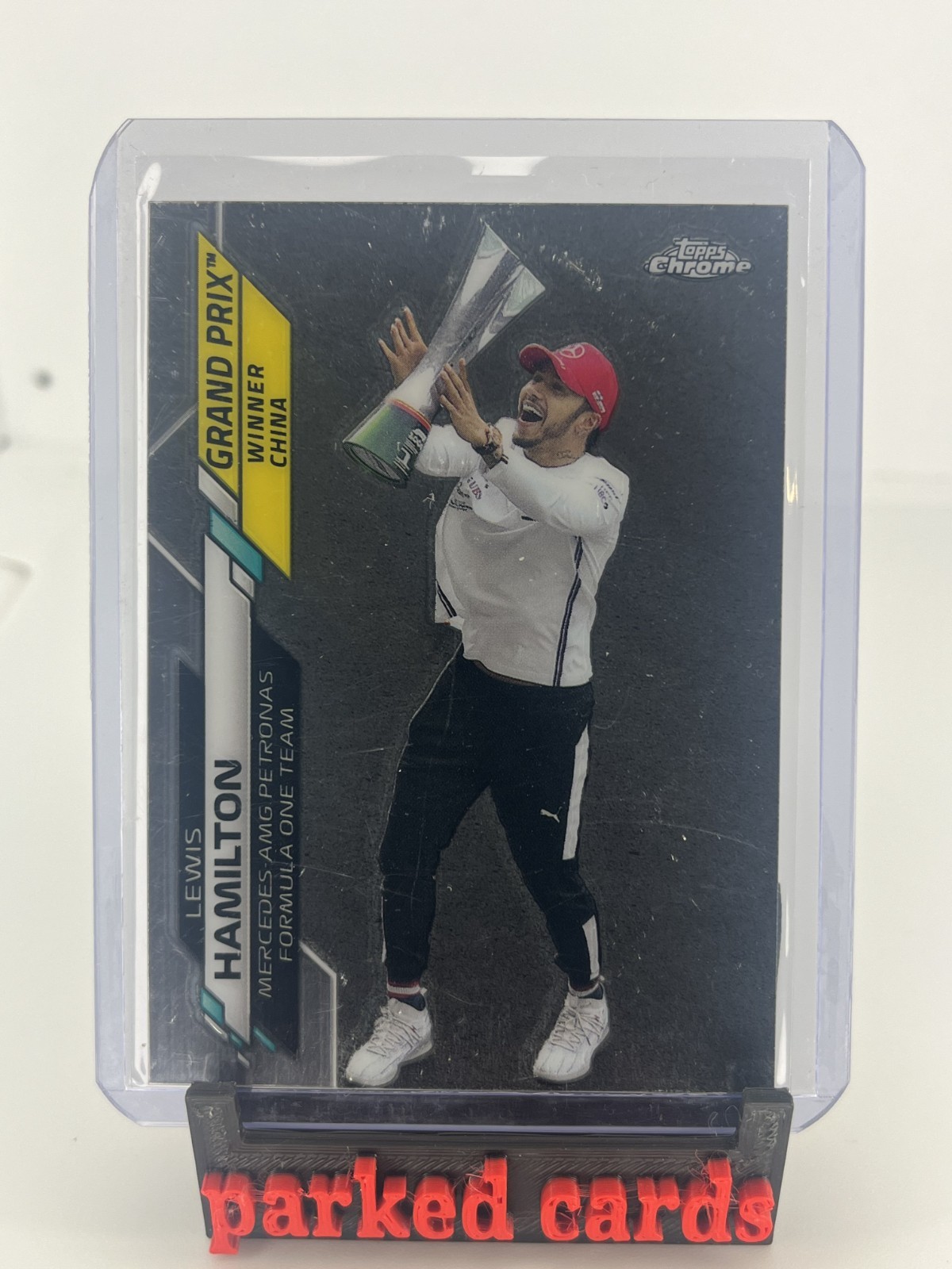 LEWIS HAMILTON 2020 TOPPS CHROME GRAND PRIX #135 RACING F1