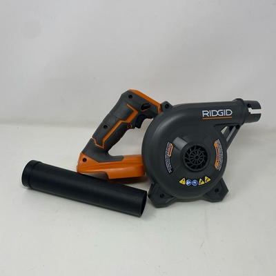 #ad RIDGID 18V Compact Jobsite Blower R86043B Orange Gray w Nozzle $58.49
