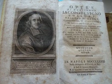Teologia-Monsignor Bossuet Vescovo Meaux-Opere complete-36 Vol-paci-Napoli 1777