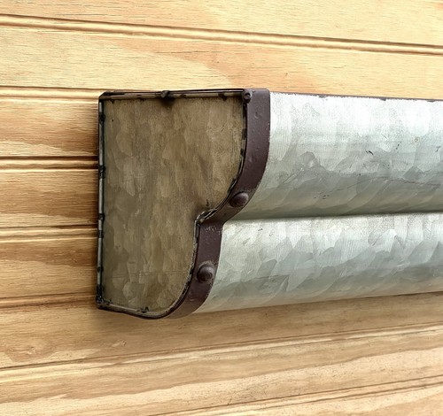 Rustic Galvanized Metal Wall Planter Shelf – 16” Farmhouse Wall Decor - New - Picture 3 of 12