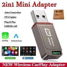 USB Wireless CarPlay Adapter For iPhone Apple Wireless Dongle Plug ＆ Play NEW 