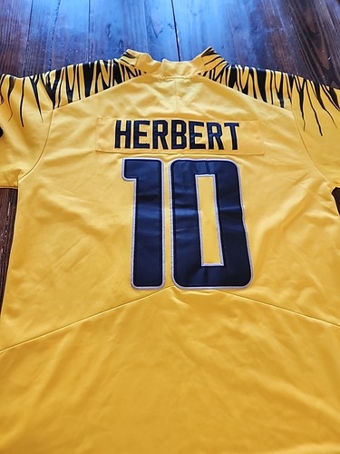 Maglia Calcio Uomo Nike Oregon Ducks #10 Justin Herbert - Giallo Medium - Foto 9 di 13