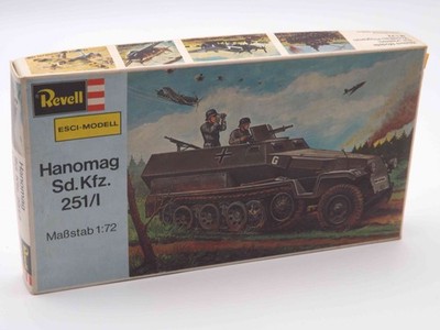 Revell ESCI-Modell H-2301 Hanomag Sd.Kfz 251/I Modell Bausatz 1:72 in OVP - NEU