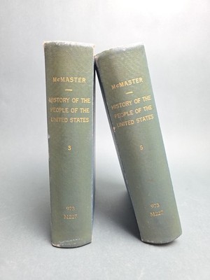 John Bach McMaster History of the People of the United States Vol 3 & 5 Library