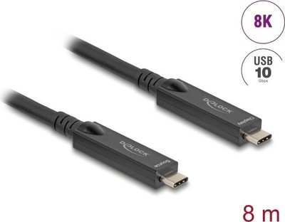 Delock Active Visual USB-C 8K Video + Datum + 8M PD-Kabel (84256)