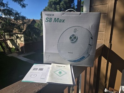 Tresvor S8 max robotic vacuum and mopping cleaner. New open box.  Tested/working